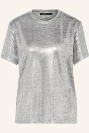 Maje T-Shirt silber