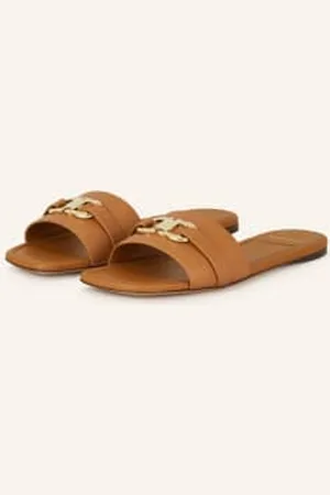Salvatore Ferragamo Klapki Leah braun