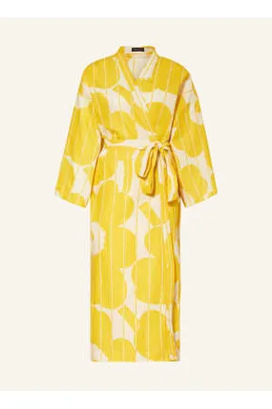 Marimekko Szlafrok Uniseks Vesi Unikko Z Lnem gelb