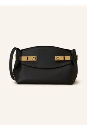 Salvatore Ferragamo Torba Na Ramię Hug Soft schwarz
