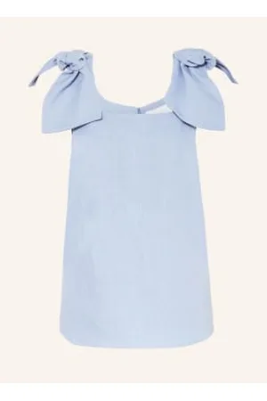 Chloé Bluzka Bez Rękawów Z Lnu blau