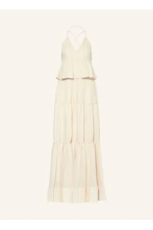 Simkhai Sukienka Plisowana Delania beige