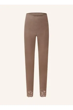 Mey Legginsy Z Serii Wool Love Z Wełny Merino Z Dodatkiem Jedwabiu beige