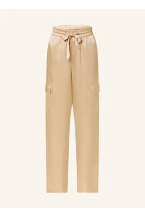 The Mercer Bojówki Z Jedwabiu beige