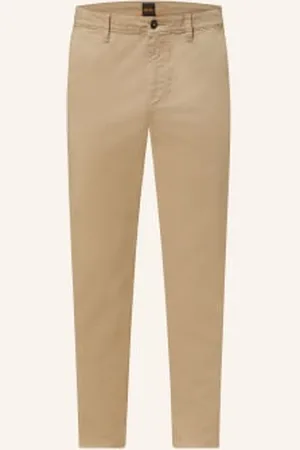 HUGO BOSS Chinosy Tapered Fit beige