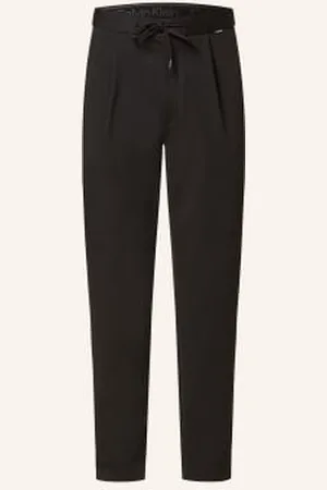 Calvin Klein Spodnie W Dresowym Stylu Tapered Fit schwarz