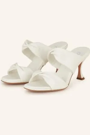 Aquazzura Klapki Typu Mules Twist weiss