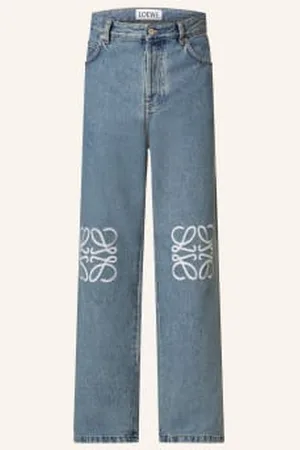Loewe Jeansy Anagram Baggy Fit blau