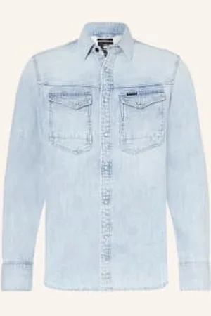 G-Star Jeansowa Koszula Wierzchnia blau
