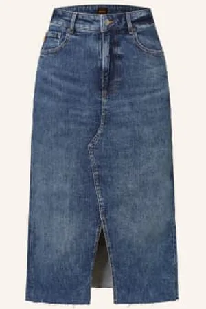 HUGO BOSS Spódnica Jeansowa blau