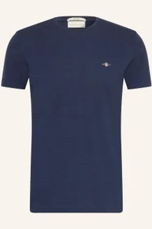 GANT T-Shirt Z Materiału Pika blau