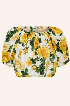 Dolce & Gabbana Krótka Bluzka gelb