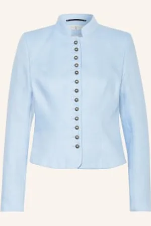 Johann & Johanna Lniana Kurtka Ludowa blau