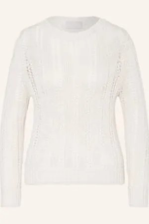 Hemisphere Sweter Z Lnu Z Cekinami weiss