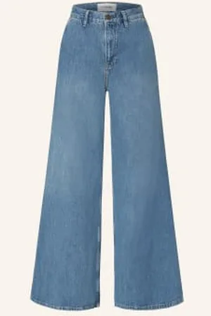 Frame Jeansy Flare The Extra Wide Leg blau