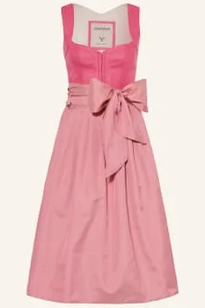CocoVero Sukienka Bawarska Nellie Z Lnem pink