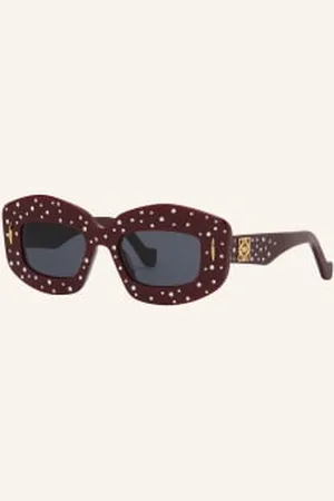 Loewe Okulary Przeciwsłoneczne Z Ozdobnymi Kamykami rot
