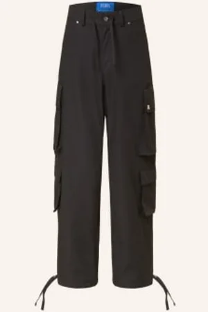 PEQUS Bojówki Regular Fit schwarz