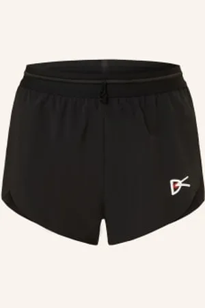 District Vision Szorty Do Biegania 2 W 1 schwarz