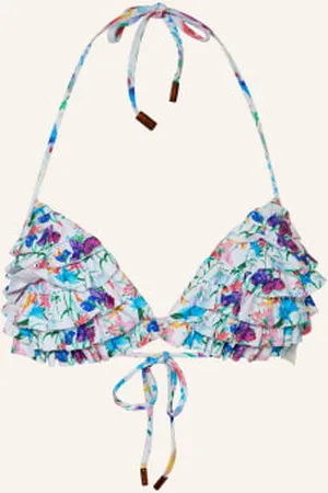 Vilebrequin Góra Od Bikini Trójkątnego Happy Flowers blau