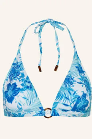 Vilebrequin Góra Od Bikini Wiązana Na Szyi Tahiti Flowers blau