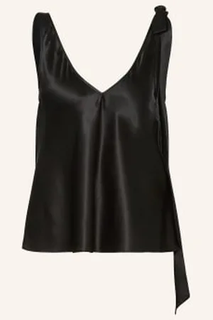 J.W.Anderson Top Z Jedwabiu schwarz