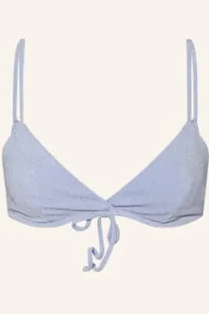Samsøe Samsøe Samsøe Samsøe Góra Od Bikini Trójkątnego Alyssa Z Błyszczącą Przędzą blau