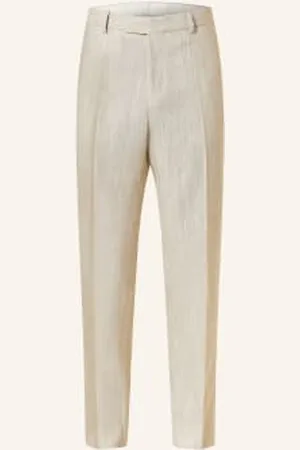 Tiger of Sweden Spodnie Garniturowe Tense Regular Fit Z Dodatkiem Lnu beige