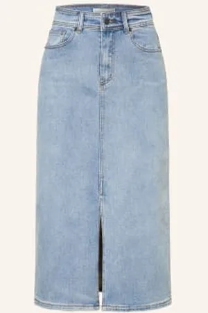 Y.A.S Spódnica Jeansowa blau