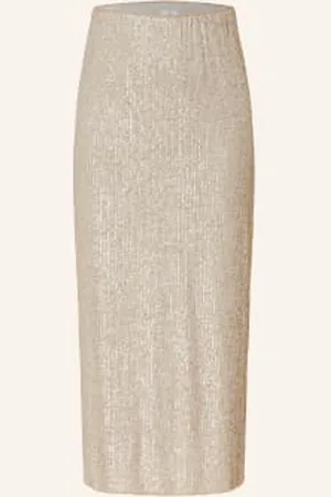 Riani Spódnica Z Cekinami beige