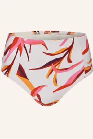 Cyell Dół Od Bikini Z Wysokim Stanem Japanese Floral weiss