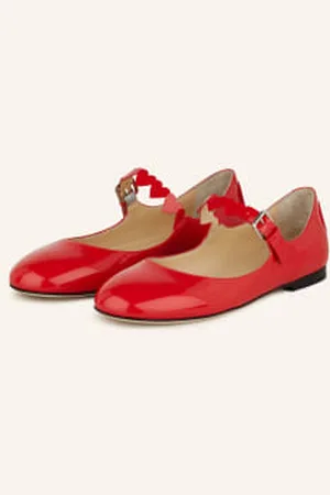 Mach & Mach Baleriny Mary Jane rot