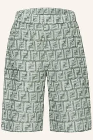 Fendi Szorty Z Lnu gruen
