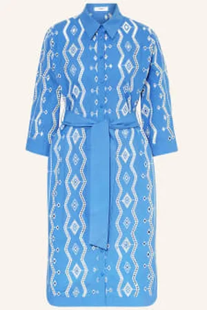 Suncoo Sukienka Koszulowa Clea Z Rękawami 3/4 blau