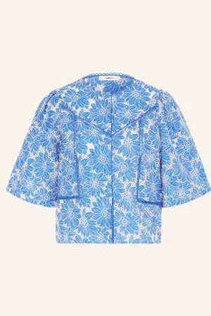 Suncoo Bluzka Lovely Z Koronką blau