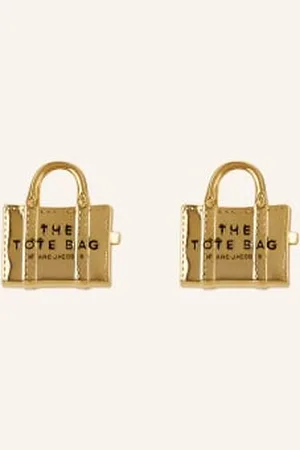 Marc Jacobs Kolczyki The Tote Bag Studs gold