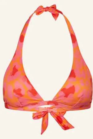 Vilebrequin Góra Od Bikini Wiązana Na Szyi New Leopard orange