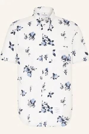 Thom Browne Koszula Z Krótkim Rękawem Straight Fit weiss