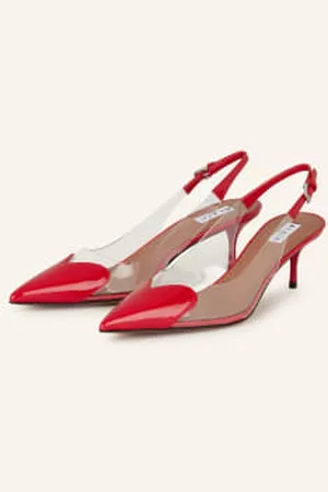 Alaïa Alaïa Czółenka Z Odkrytą Piętą Le Coeur rot