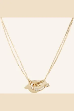 Salvatore Ferragamo Łańcuszek Gancio gold