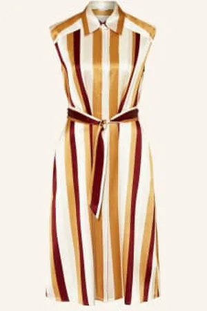 Mrs & HUGS Sukienka Koszulowa Z Satyny beige