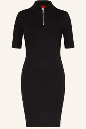 HUGO BOSS Sukienka Z Dżerseju Nasiia schwarz