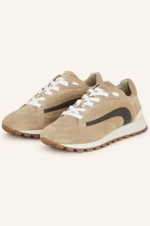 Brunello Cucinelli Sneakersy Z Ozdobnymi Kamykami beige