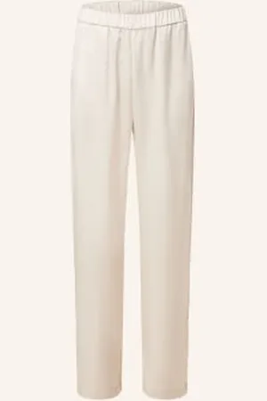 DARLING HARBOUR Spodnie Satynowe beige