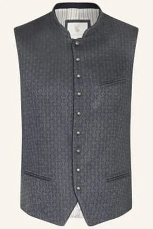 Johann & Johanna Kamizelka Do Stroju Ludowego Jens Slim Fit blau