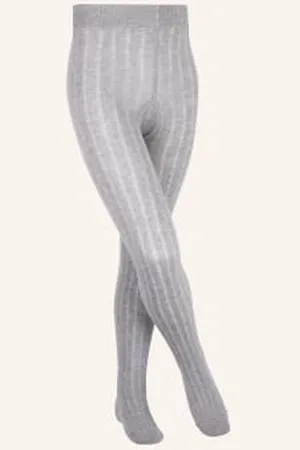 Falke Rajstopy Classic Rib grau