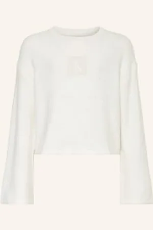 Calvin Klein Sweter Z Cekinami weiss