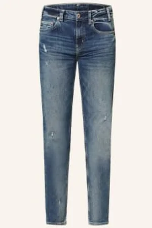 AG Jeans Jeansy Destroyed Girlfriend blau