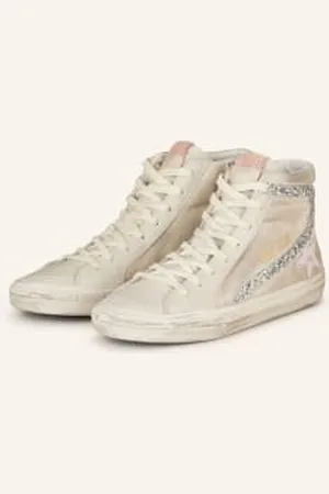 Golden Goose Wysokie Sneakersy Slide beige
