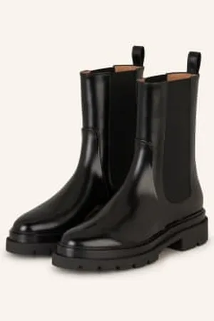 santoni Botki Chelsea Forester schwarz